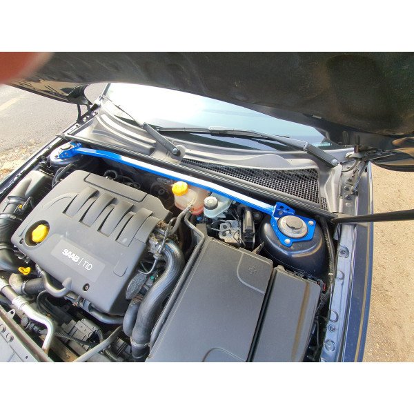 Saab 93 9-3 White Front Upper Strut Bar