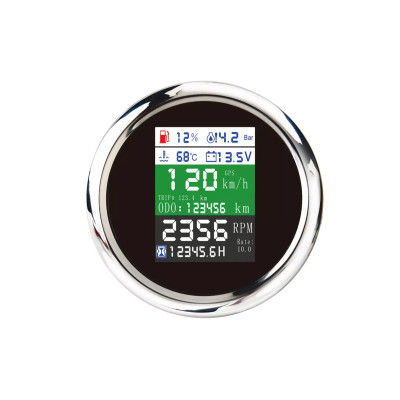 85mm Multi-Gauge: Volt, Oil Press, Temp, Fuel Level & GPS