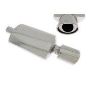 High-Performance Rear Muffler 88x115mm Inlet 63.5mm
