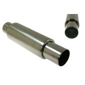 90mm Inlet Rear Muffler - 76mm Outlet Performance Upgrade