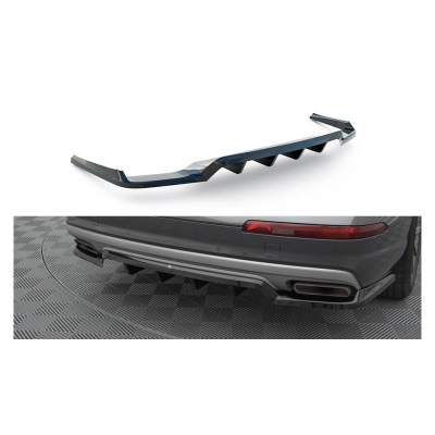 Rear Central Splitter with Diffuser for Audi Q7 4M