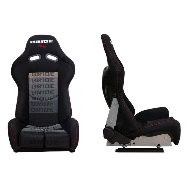 LOW MAX K608 Racing Seat - Bride Velvet Black Grey Design