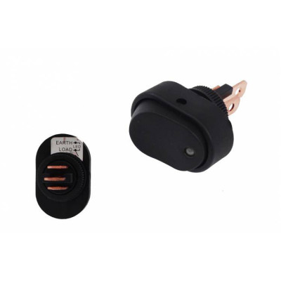 3-Pin White Oval Switch - ON/OFF Control for Home Use