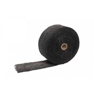 15m Black Exhaust Heat Wrap 50mm x 2mm for Engine Protection