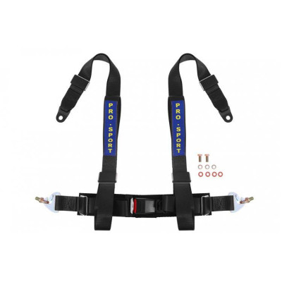 Pro Sport 4-Point Racing Seat Belts - Black, 3" Width
