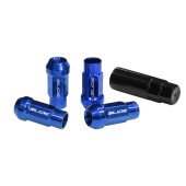 SLIDE JDM M12x1.5 Blue Wheel Lug Nuts - Stylish & Durable