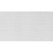 Diamond Silver ALU Mesh Grill 100x33cm - 6x3mm Design
