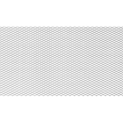 Diamond Silver ALU Mesh Grill 100x33cm - 6x3mm Design