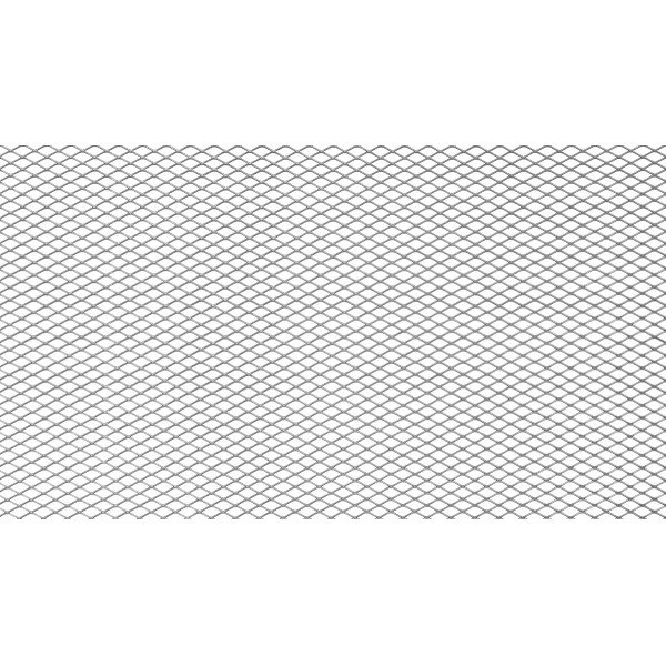 Diamond Silver ALU Mesh Grill 100x33cm - 6x3mm Design