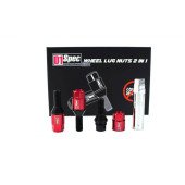 D1Spec Heptagon Racing Bolts 2in1 12x1.5 Red