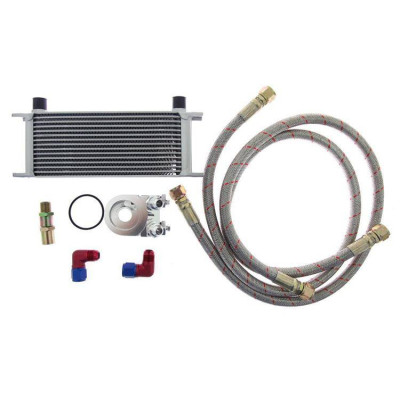 D1Spec 15-Row Oil Cooler Kit for Enhanced Engine Cooling