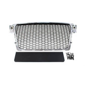 RS-Style Chrome-Black Grill for Audi A4 B8 (08-12) PDC