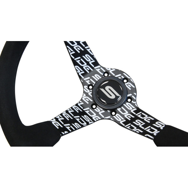 Steering wheel SLIDE 350mm offset:90mm Suede Hydrographics