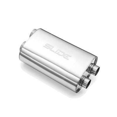 51mm 304SS Center Muffler - 350mm Length for Performance
