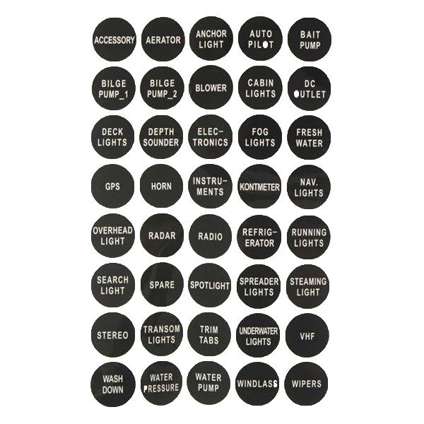 12-24V IP68 Waterproof ON-OFF Switch 6xB 3x5A 2x10A 1x15A