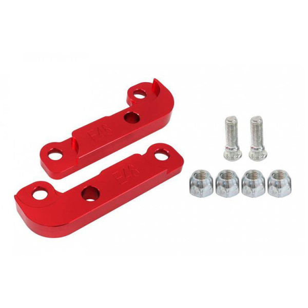 BMW E46 25% Red Turn Angle Adapters - Precision Fit