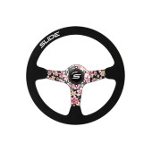 Steering wheel SLIDE 350mm offset:90mm Suede Hydrographics