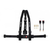 3-Point Black Racing Seat Belts - Secure & Stylish Safety