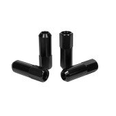 60mm M12 x1.5 Black Wheel Lug Nuts
