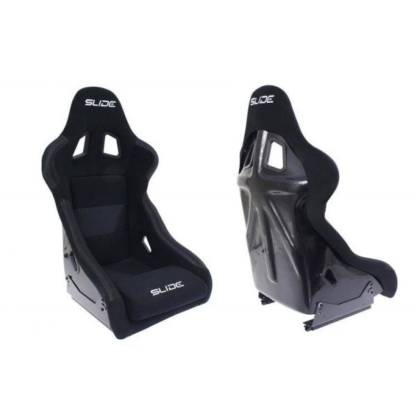 SLIDE KS2 Black Racing Seat - Adjustable & Ergonomic Design