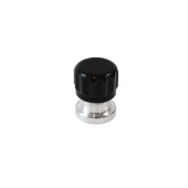 "1.5" Black Aluminum Fill Neck - Durable & Lightweight Design"