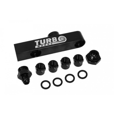 Dual Function Black Fuel Pump Manifold - 2-in-1 Design