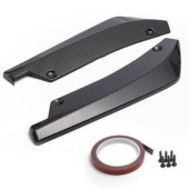 Carbon Fiber Rear Bumper Lip Splitter & Chin Spoiler Canard