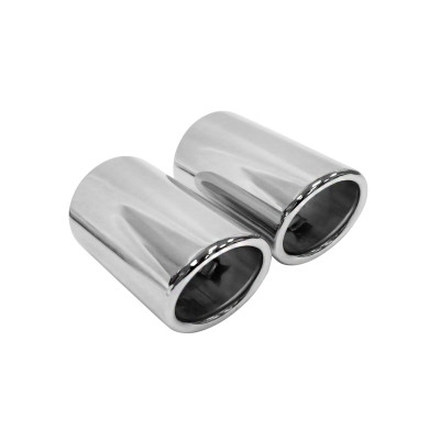 70mm Double Exhaust Tip - 67mm Chrome Finish for Performance