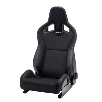 Recaro Sportster CS Heated Racing Seat - Black Dinamica Leather