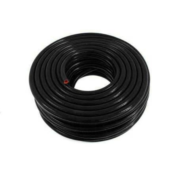 PRO Black 8mm Silicone Vacuum Braided Hose - Durable & Flexible
