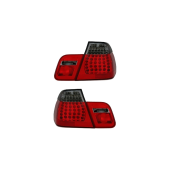 BMW 3 E46 Facelift Rear LED Lights - Red Smoke Style