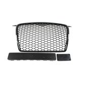 RS-Style Bright Black Grill for Audi A3 8P (2005-2009)