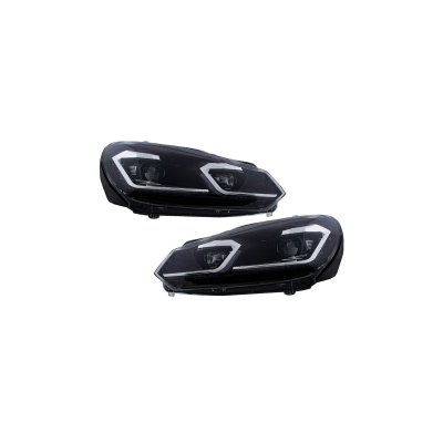 Halogen Chrome Headlights for VW Golf VI 2008-2012