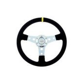 Pro 350mm Suede Black Steering Wheel - Zero Offset Design
