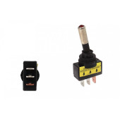 Red LED Chrome Toggle Switch - Type 1 for Custom Projects
