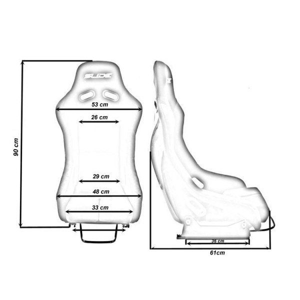 SLIDE R1 Black Racing Seat - Premium Comfort & Style