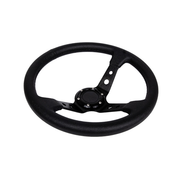 Pro 350mm Steering Wheel - 80mm Offset, Black Leather