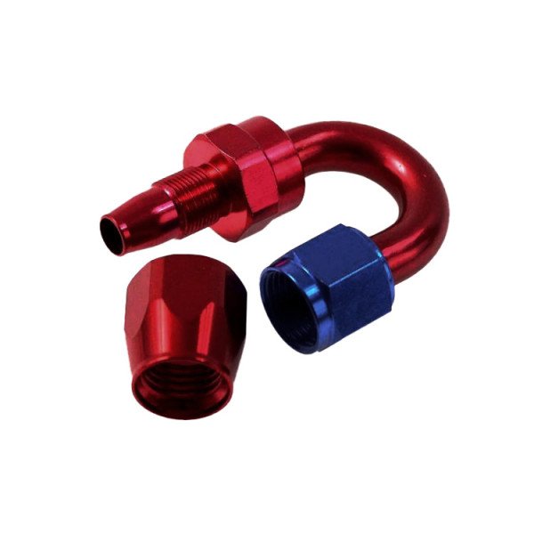 180° AN6 Reusable Swivel Hose End Connector - Durable Design