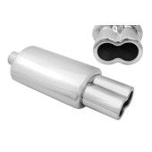 Rear Muffler 87x140mm inlet 63,5mm
