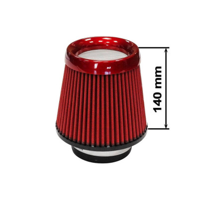 Simota Red Air Filter H:130mm DIA:80-89mm JAU-X02105-05