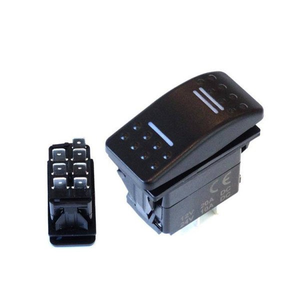 7-Pin Blue Switch (ON-OFF-ON) for Electronics Projects