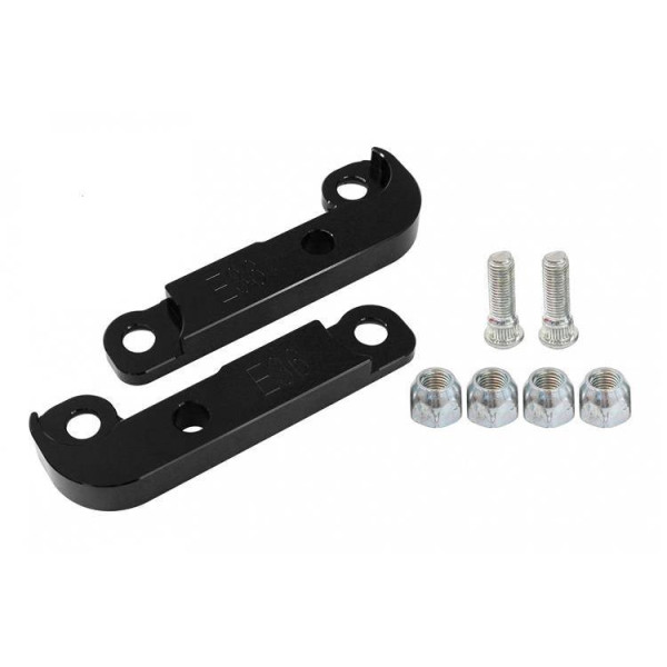 BMW E36 25% Black Turn Angle Adapters for Enhanced Steering