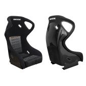 Bride Velvet Black Grey Racing Seat - GARDIS III