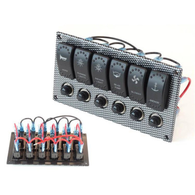 12-24V IP68 Waterproof Switch x6 for Outdoor Use