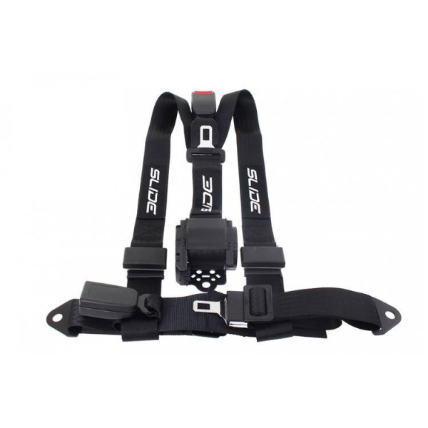 3-Point Black Racing Seat Belts - Secure & Stylish Safety