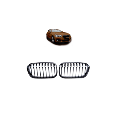Matt Black Single Line Grill for BMW 1 F20 F21 Facelift
