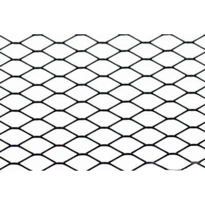 ALU Mesh Grill Diamond Black 120x40cm - Durable & Stylish