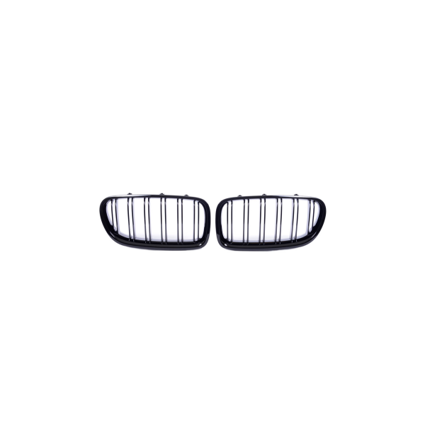 Gloss Black Dual Line Grille for BMW 5 Series F10 F11