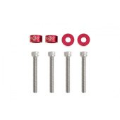 JDM Red Decorative Screws M6x1.0 45mm - Stylish Fasteners