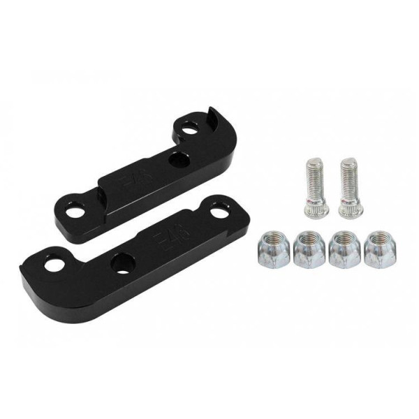 BMW E46 25% Black Turn Angle Adapters - Precision Fit